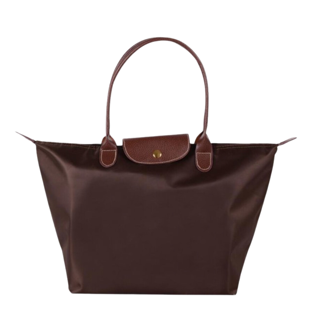 Dames Luxe Handtas met Leren Details – Grote Oxford Tas met Tijdloos Design