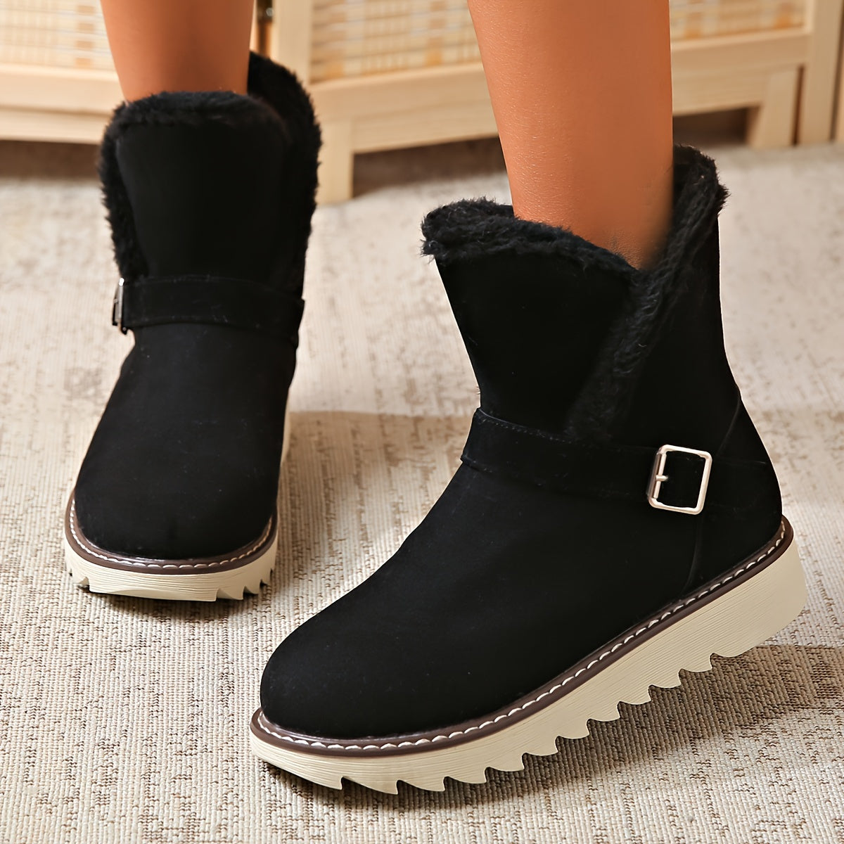 Comfortabele dames sneeuwlaarzen – warme voering & stevige zool