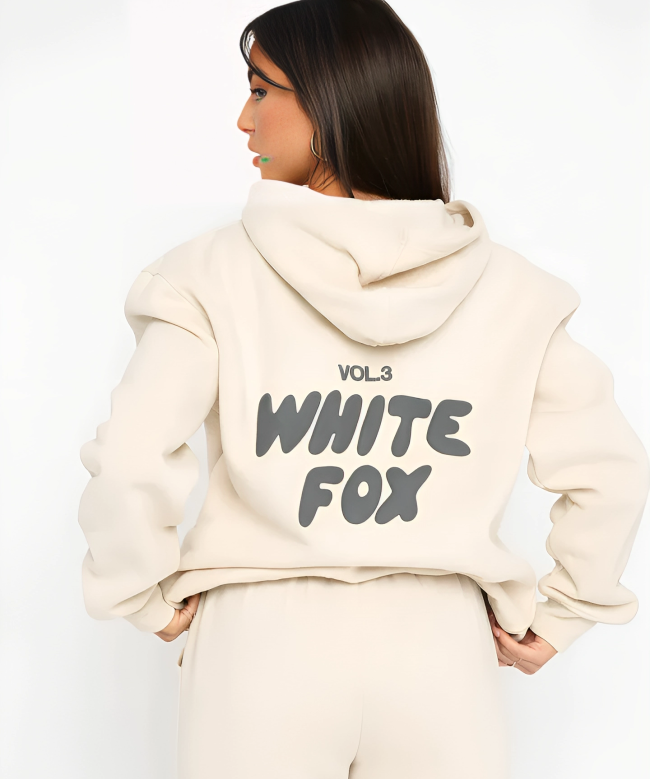 Dames Hoodie en Joggingpak Set – Comfortabele Loungewear met Trendy Print