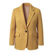 Aveline dames jas – trendy lange jas met knoopsluiting & zakken