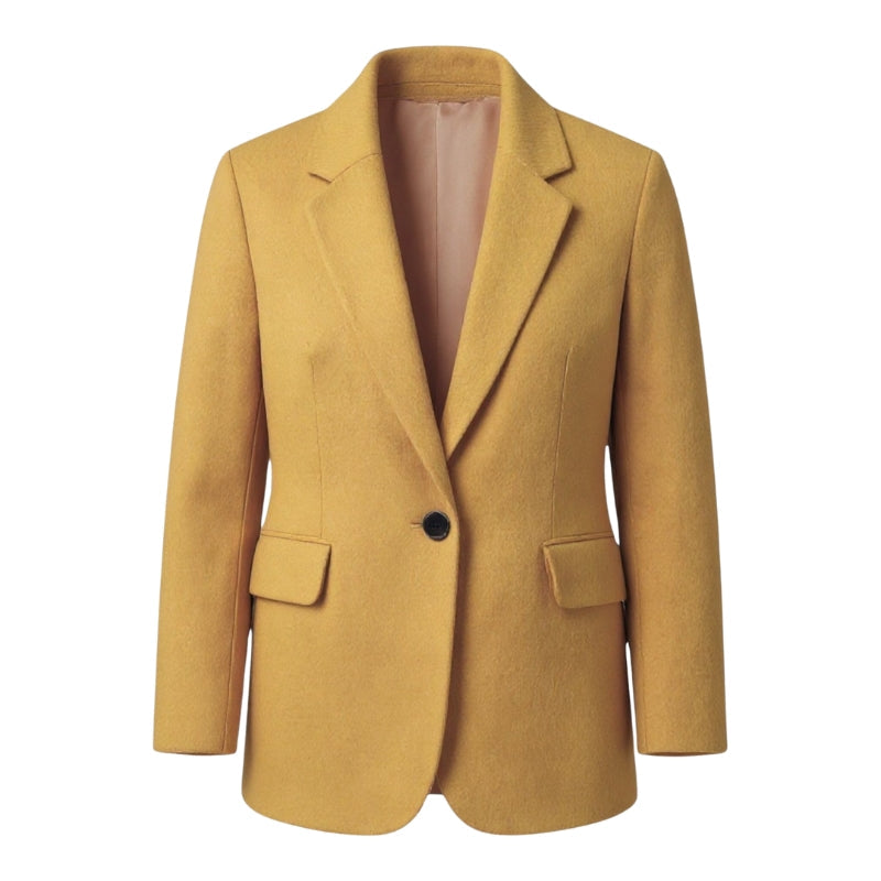 Aveline dames jas – trendy lange jas met knoopsluiting & zakken