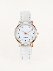 Vale | Leren Dames Horloge Rosé Goud | Elegant & Tijdloos Design