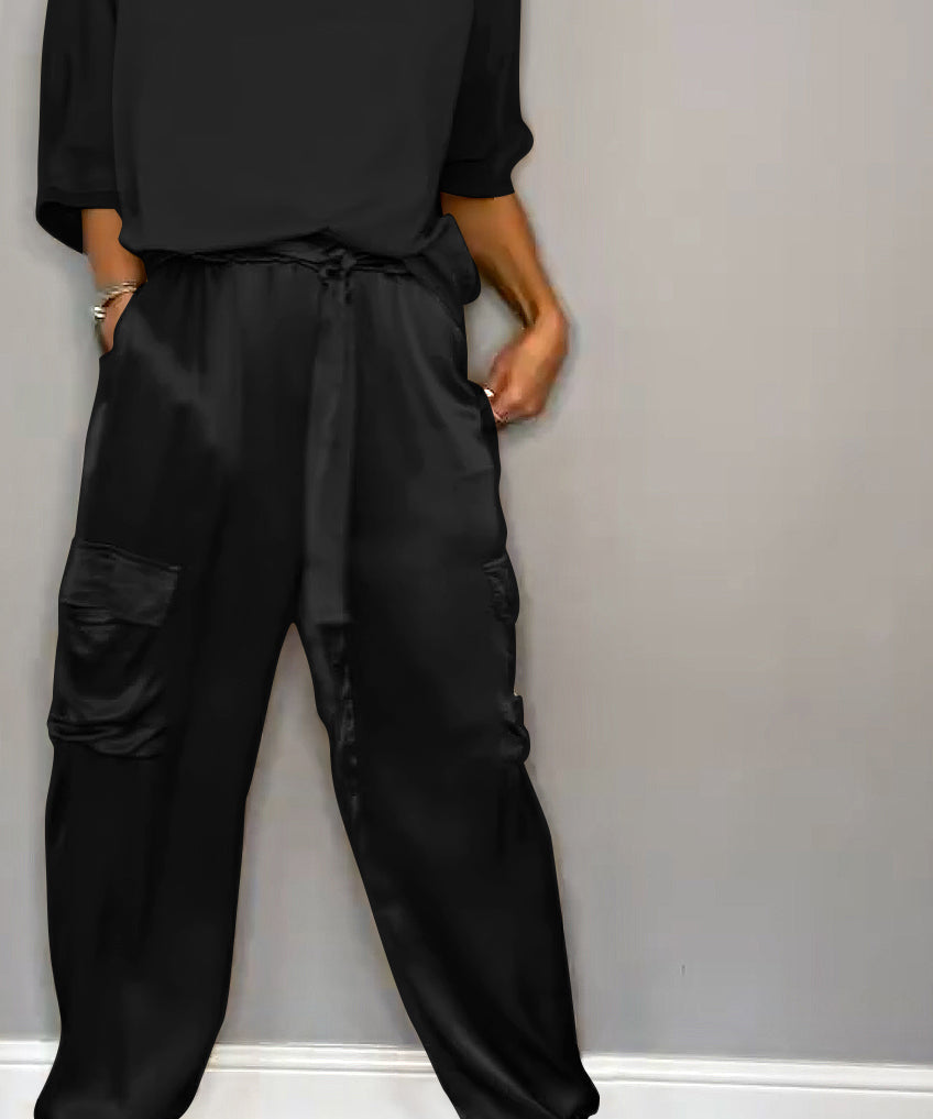 ChicCharm dames set – tweedelige outfit met korte mouwen & comfortabele pasvorm