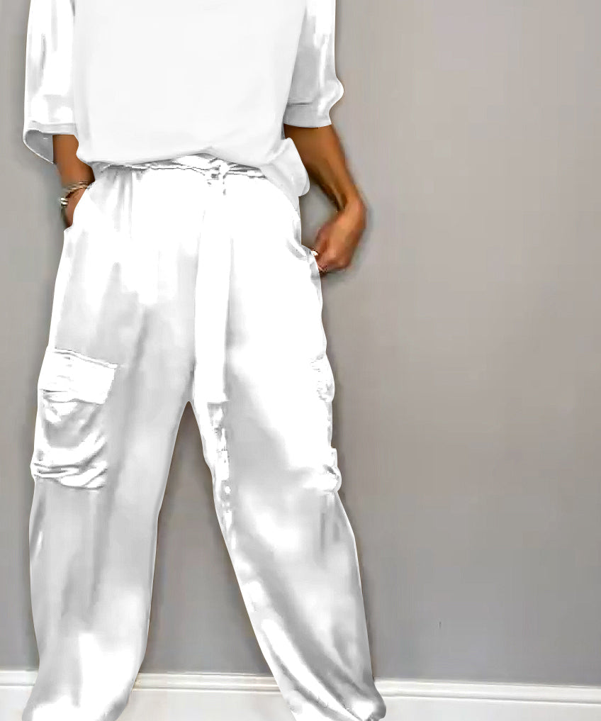 ChicCharm dames set – tweedelige outfit met korte mouwen & comfortabele pasvorm