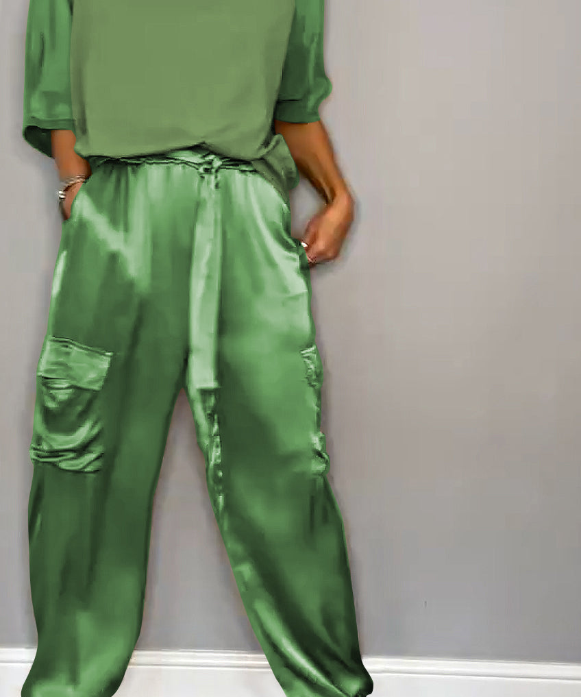 ChicCharm dames set – tweedelige outfit met korte mouwen & comfortabele pasvorm