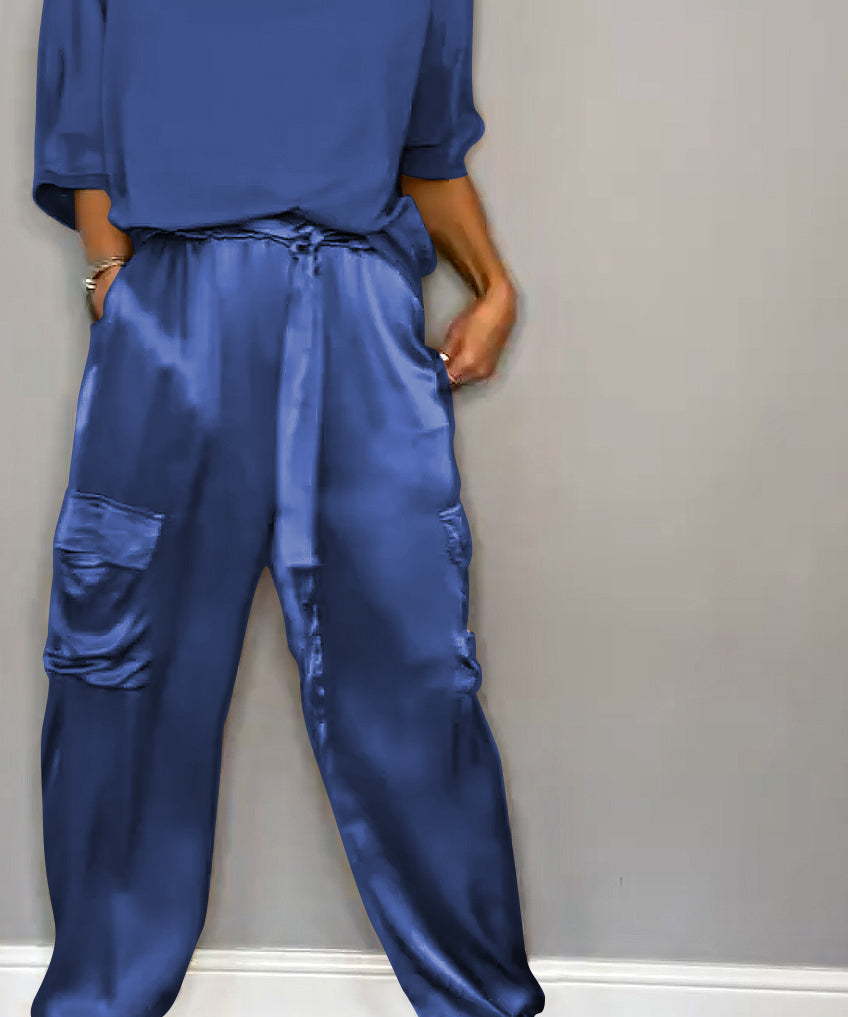 ChicCharm dames set – tweedelige outfit met korte mouwen & comfortabele pasvorm