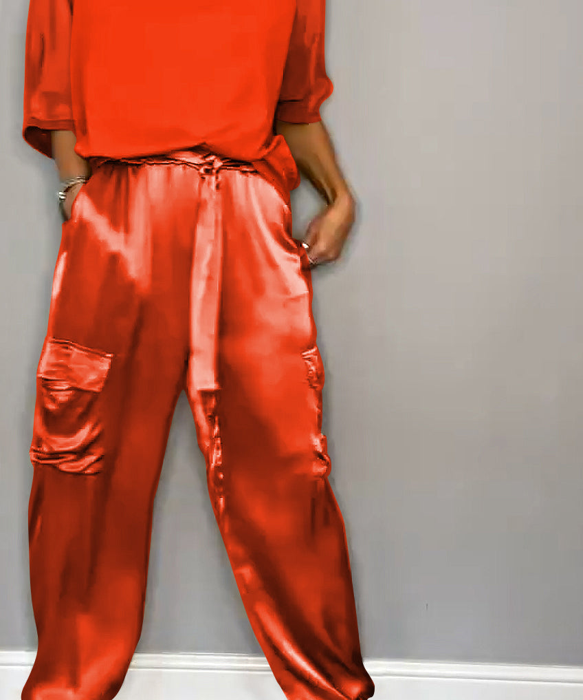 ChicCharm dames set – tweedelige outfit met korte mouwen & comfortabele pasvorm