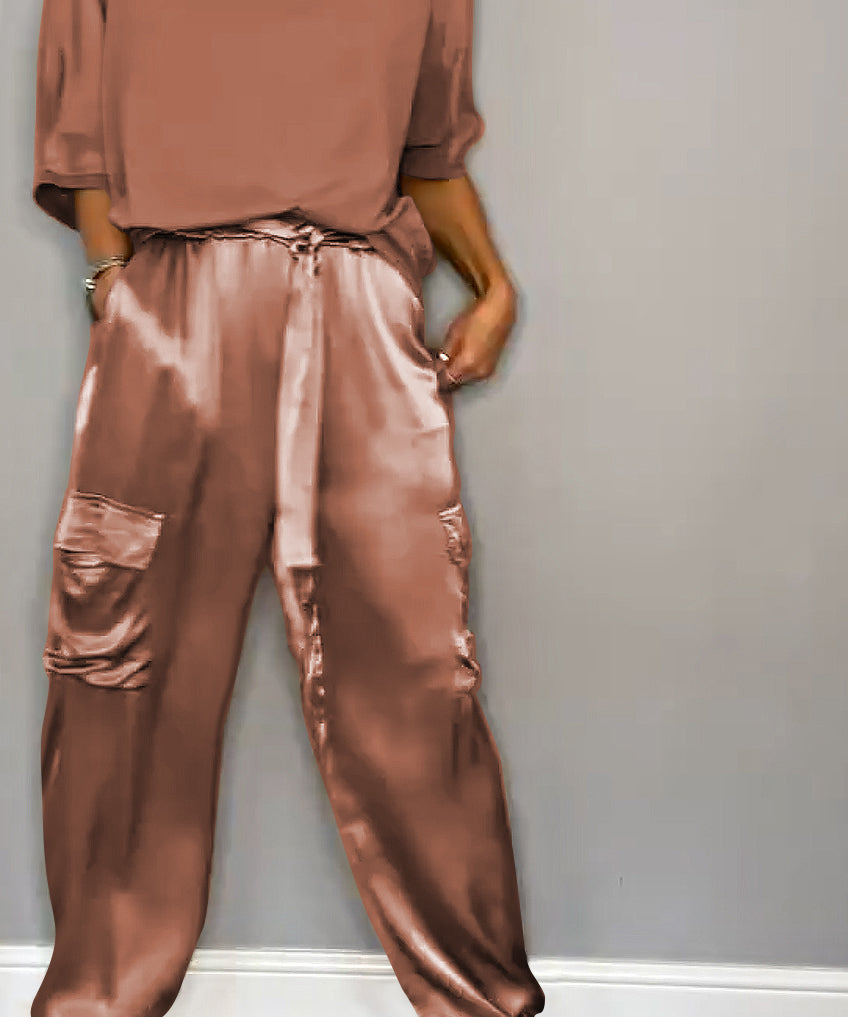 ChicCharm dames set – tweedelige outfit met korte mouwen & comfortabele pasvorm