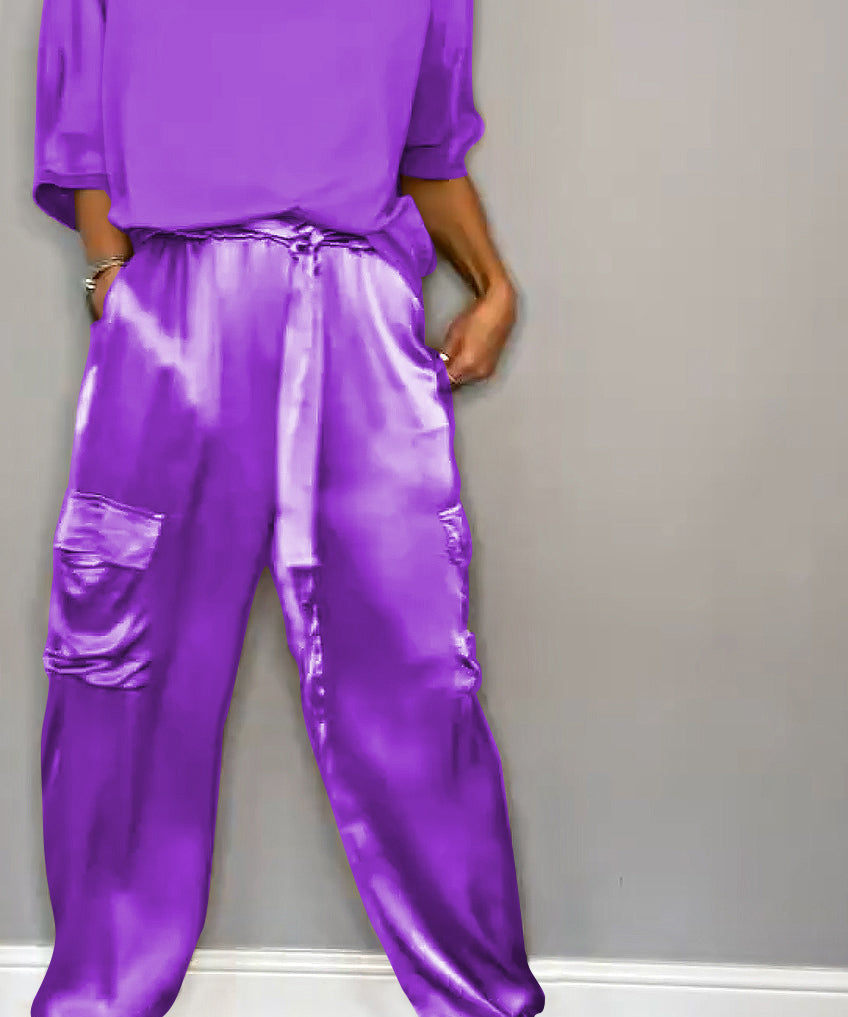 ChicCharm dames set – tweedelige outfit met korte mouwen & comfortabele pasvorm