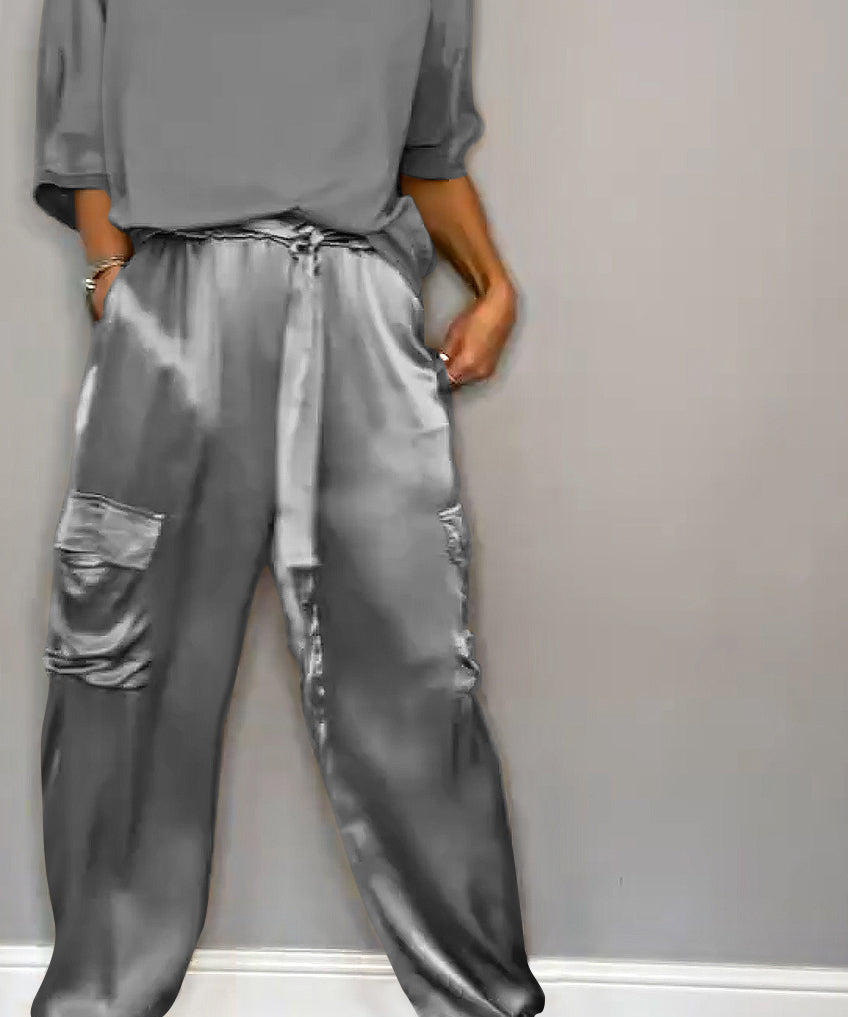 ChicCharm dames set – tweedelige outfit met korte mouwen & comfortabele pasvorm