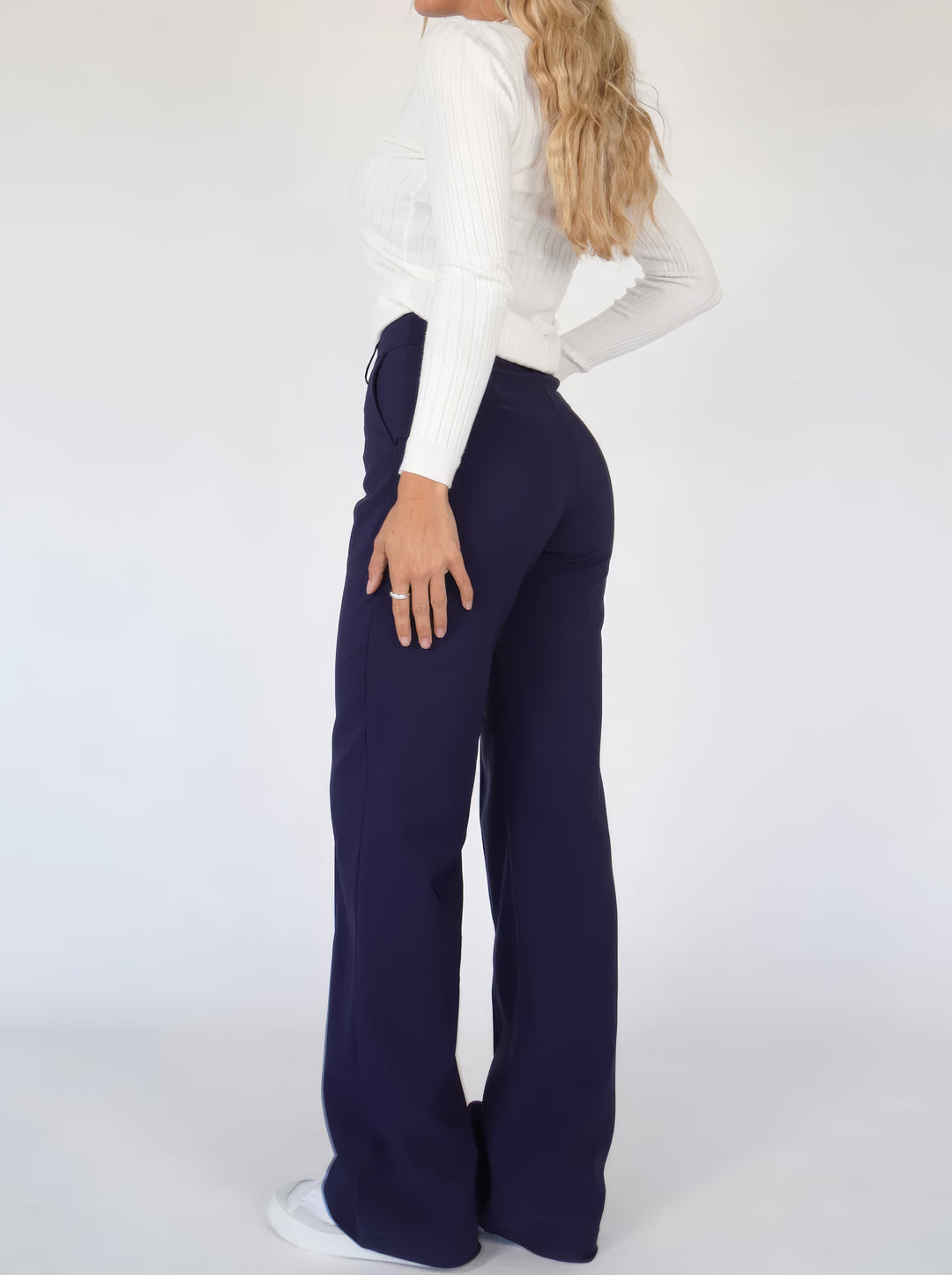 WideGrace dames broek – stijlvolle wijde broek, kreukvrij & comfortabel