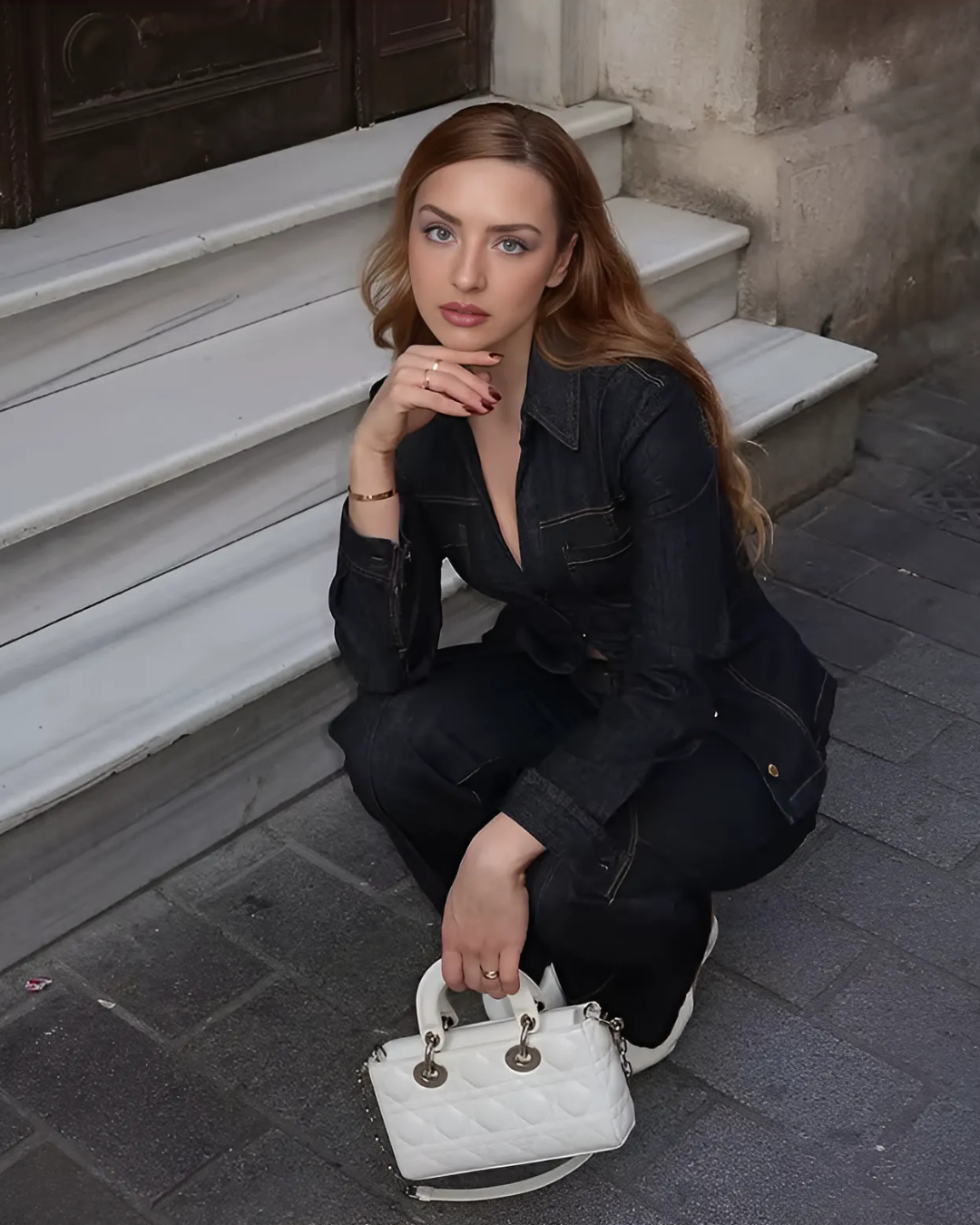 Stijlvolle Denim Jas en Broek Set voor Dames – Tijdloos & Elegant Design