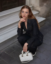 Stijlvolle Denim Jas en Broek Set voor Dames – Tijdloos & Elegant Design