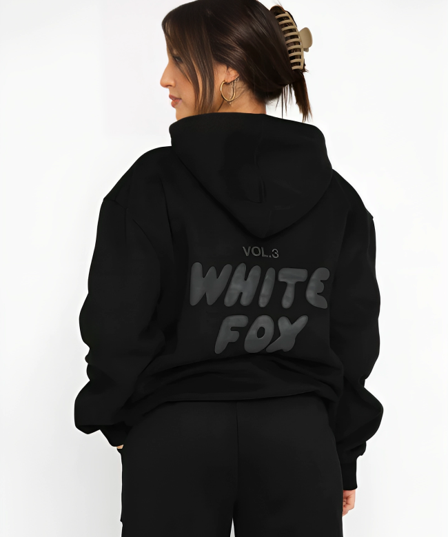 Dames Hoodie en Joggingpak Set – Comfortabele Loungewear met Trendy Print