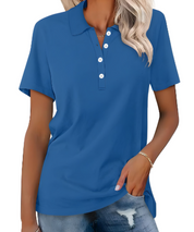 Marjani | Duurzame Dames Poloshirt | Met Kraag & Knoopsluiting