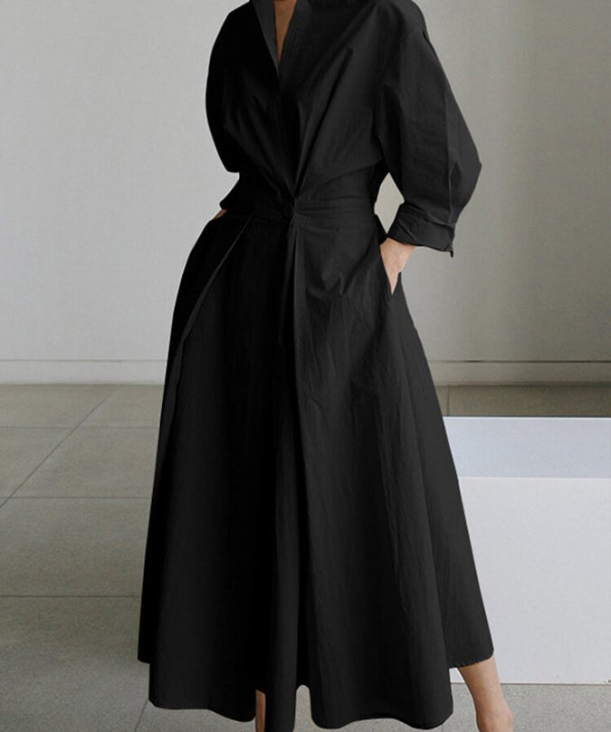 Elegante maxi-jurk Diane – stijlvol vintage design & comfortabele pasvorm