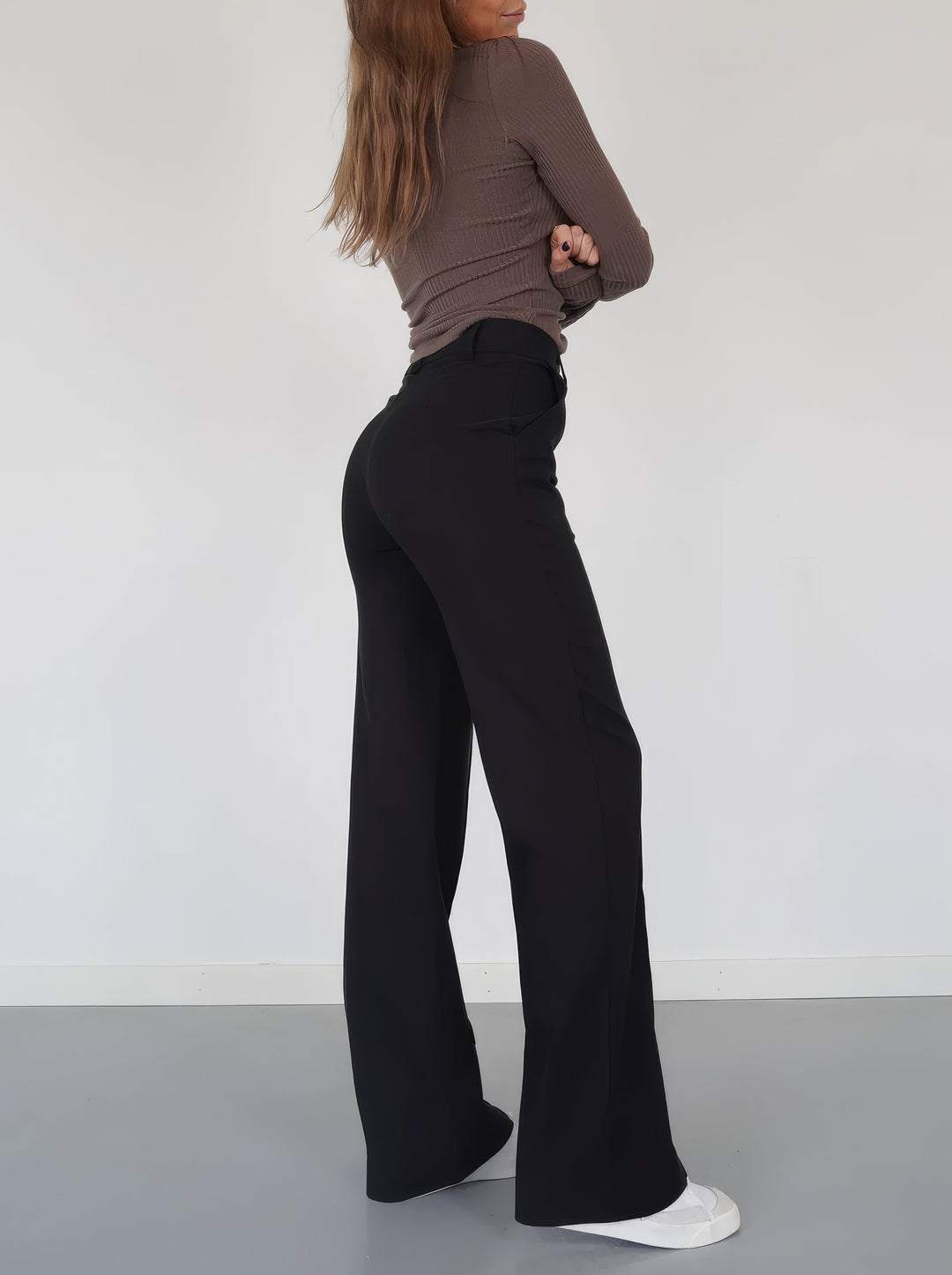WideGrace dames broek – stijlvolle wijde broek, kreukvrij & comfortabel