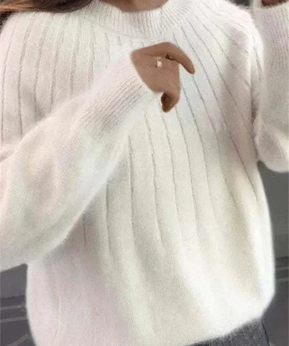 Kasjmier Gebreide Trui Dames – Zachte Luxe Wintertrui met Elegante Pasvorm