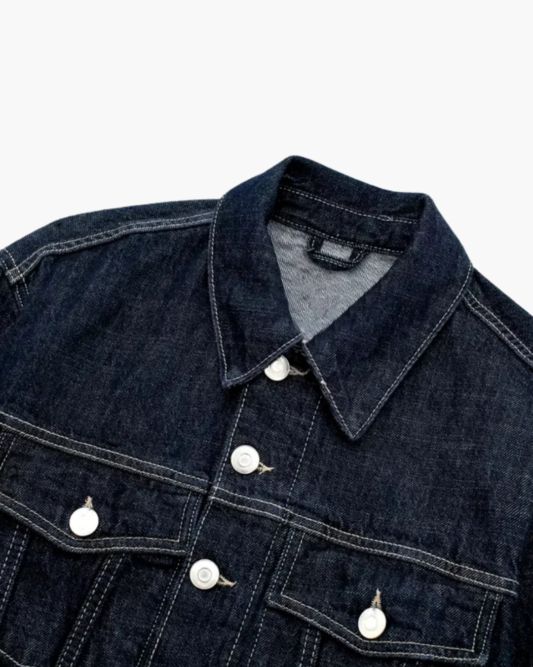 Donkere Denim Oversized Set met Stiksels voor Dames – Trendy & Comfortabel