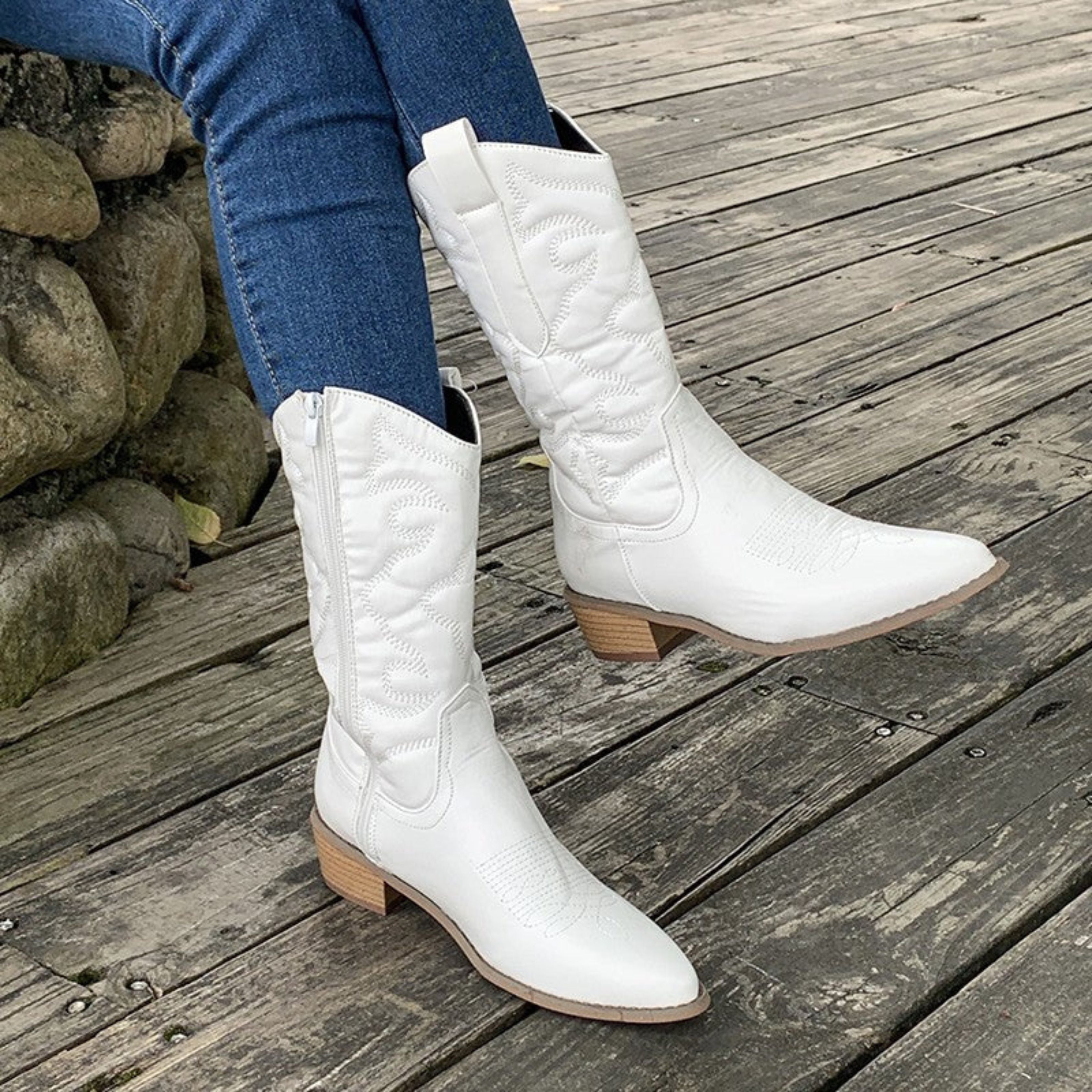 Dames Cowboylaarzen | Metallic Afwerking | Western Laarzen met Moderne Twist