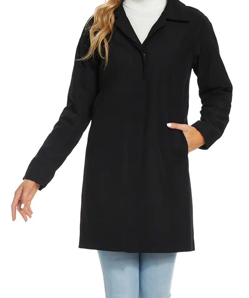 Lange Dames Trenchcoat – Amara | Elegante Jas met Tailleceintuur en Klassiek Design