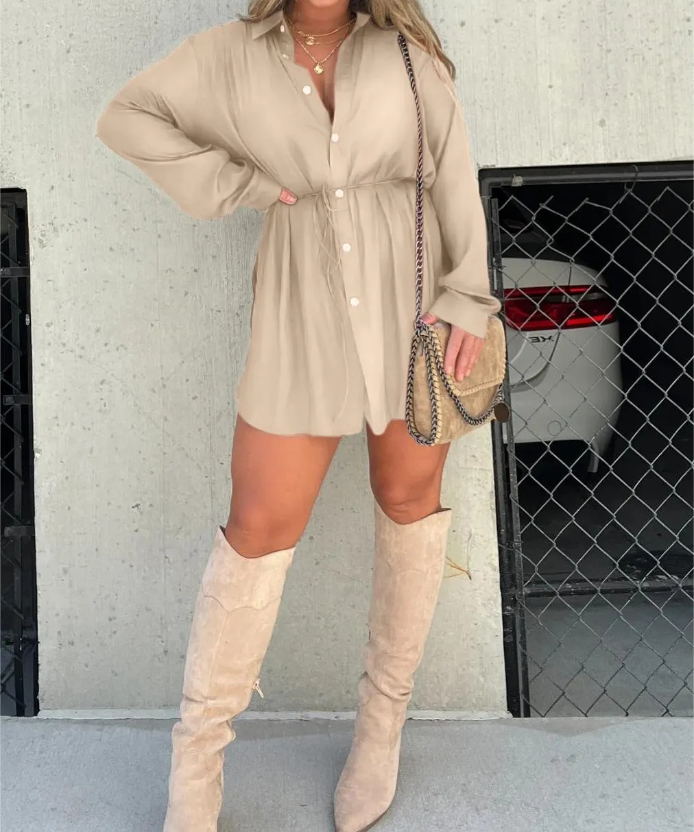 Romper Jurk Dames – Trendy Satijnen Playsuit met Tailleceintuur | Jessica