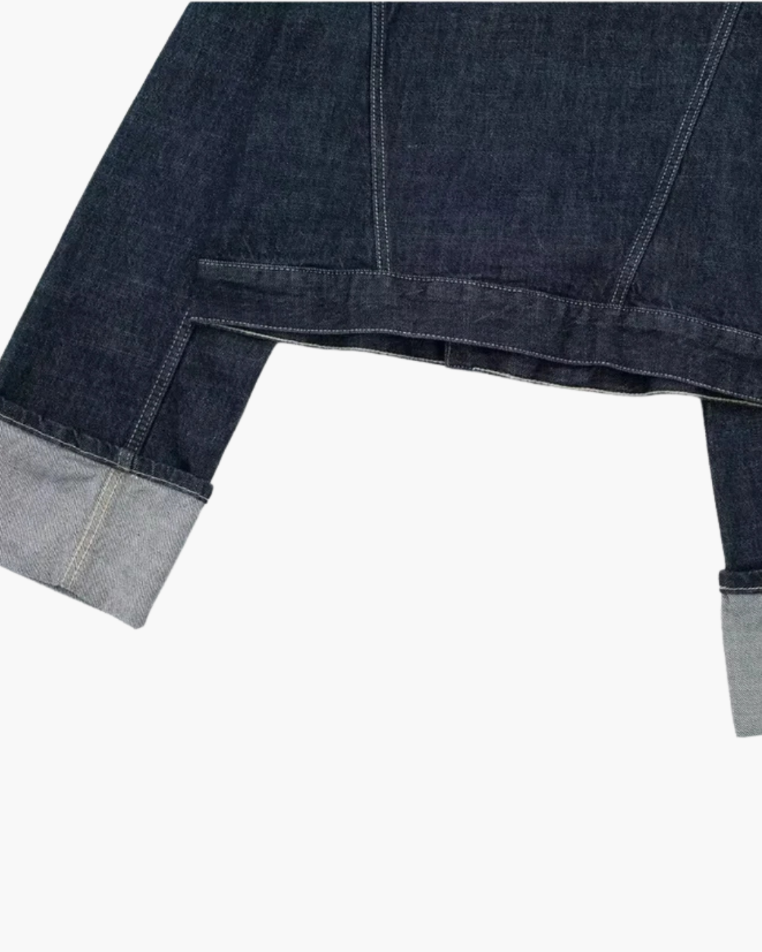 Donkere Denim Oversized Set met Stiksels voor Dames – Trendy & Comfortabel