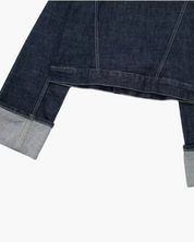 Donkere Denim Oversized Set met Stiksels voor Dames – Trendy & Comfortabel