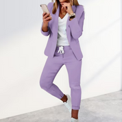 Dames blazer en broek set – stijlvol & comfortabel tweedelig pak