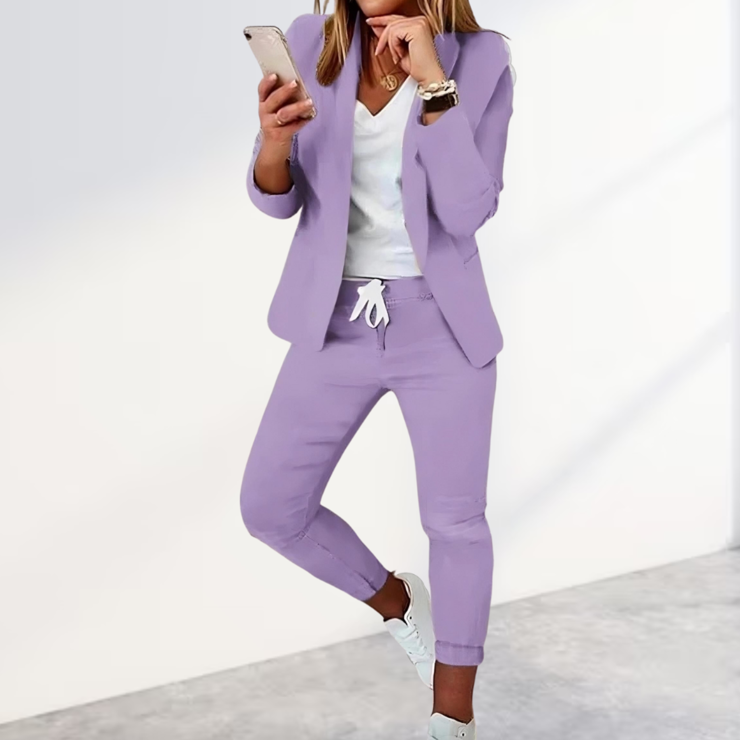 Dames blazer en broek set – stijlvol & comfortabel tweedelig pak