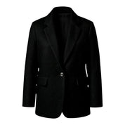 Aveline dames jas – trendy lange jas met knoopsluiting & zakken