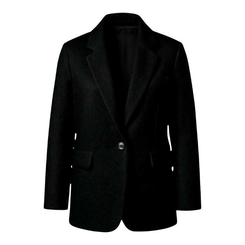 Aveline dames jas – trendy lange jas met knoopsluiting & zakken