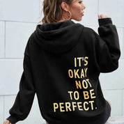 Noelle oversized hoodie dames – streetwear hoodie met tekst op achterkant