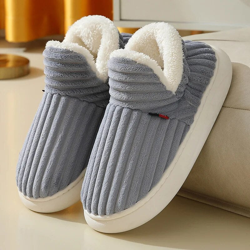 CozyCuddle Slippers Dames – Warme Pantoffels met Zacht Sherpa Fleece & Antislipzool