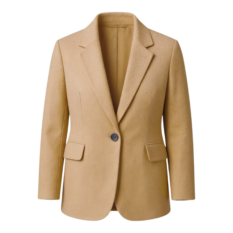 Aveline dames jas – trendy lange jas met knoopsluiting & zakken