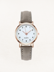 Vale | Leren Dames Horloge Rosé Goud | Elegant & Tijdloos Design