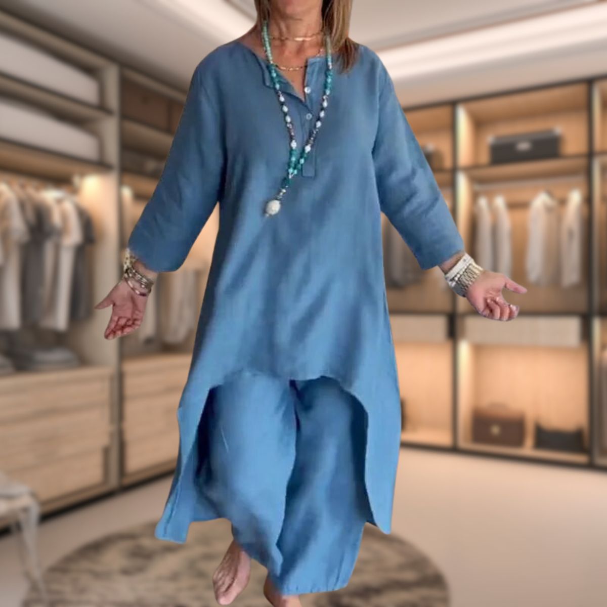 Marie Comfortabele Set Dames – Tweedelige Lounge Set met Elegante Pasvorm & Premium Kwaliteit