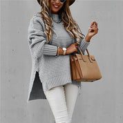 Gebreide oversized coltrui dames | Zachte warme trui | Trendy baggy fit