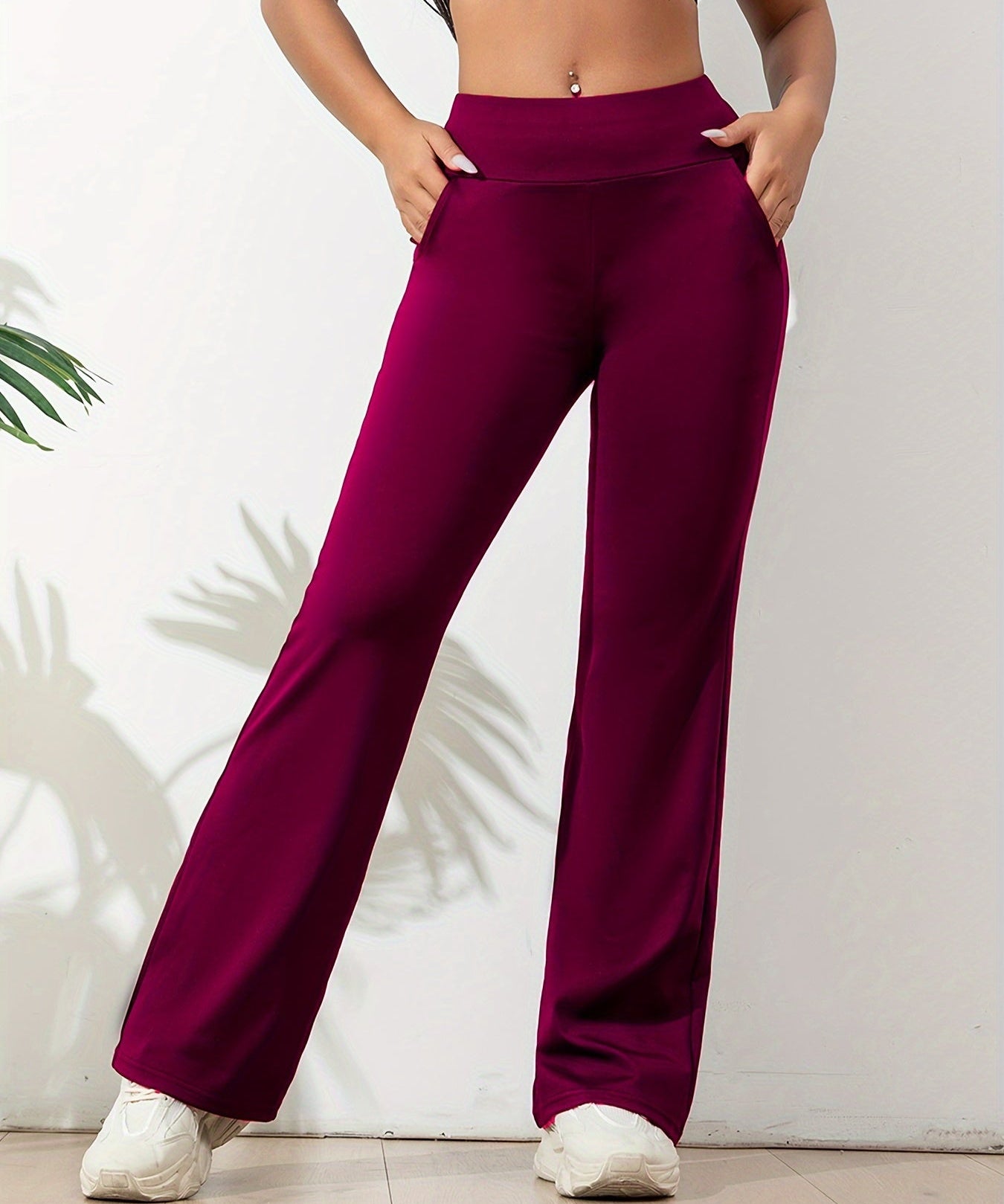 Lara Comfortabele Yogabroek – Elastische Dames Flared Broek voor Yoga & Casual