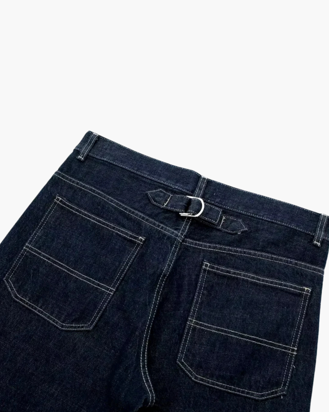 Donkere Denim Oversized Set met Stiksels voor Dames – Trendy & Comfortabel