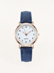Vale | Leren Dames Horloge Rosé Goud | Elegant & Tijdloos Design