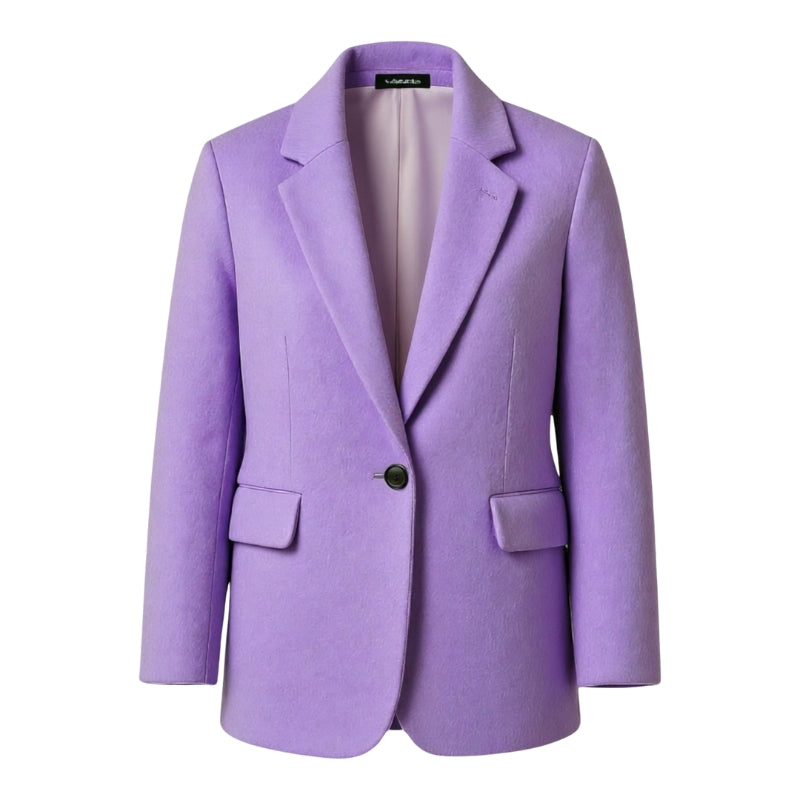 Aveline dames jas – trendy lange jas met knoopsluiting & zakken