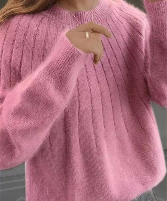 Kasjmier Gebreide Trui Dames – Zachte Luxe Wintertrui met Elegante Pasvorm