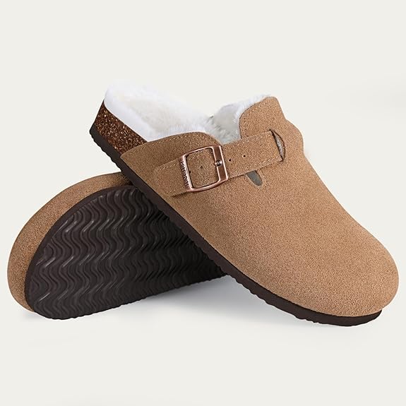 Arctic UrbanClassic dames instapklompen – gevoerde wintermuilen met teddyvoering