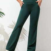 Lara Comfortabele Yogabroek – Elastische Dames Flared Broek voor Yoga & Casual