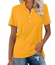 Marjani | Duurzame Dames Poloshirt | Met Kraag & Knoopsluiting
