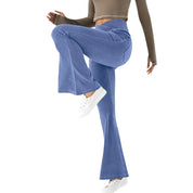 Flared Broek Dames – Hoge Taille Broek met Stretch & Comfortabele Pasvorm