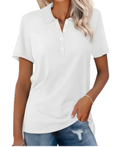 Marjani | Duurzame Dames Poloshirt | Met Kraag & Knoopsluiting