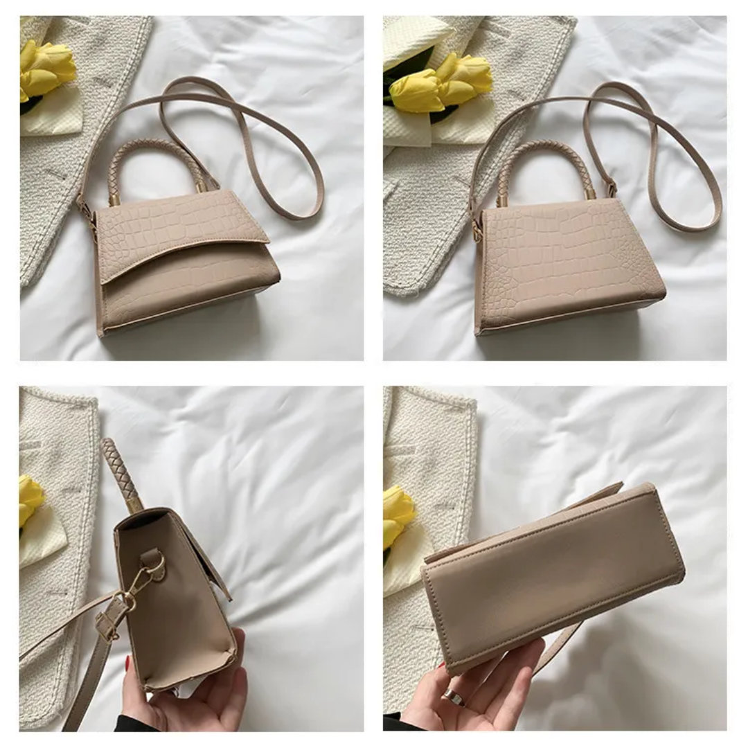 Andrea Dames Handtas – PU Leren Crossbody Schoudertas met Bovenhandvat