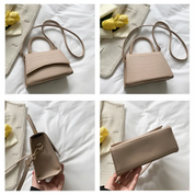 Andrea Handtas Dames – Stijlvolle PU-Leren Tas met Handvat & Crossbodyband